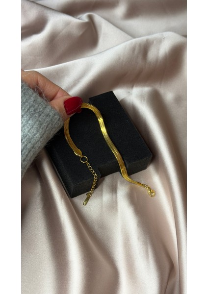 Italyan Zincir Ezme Gold Renkli Bileklik modelleri