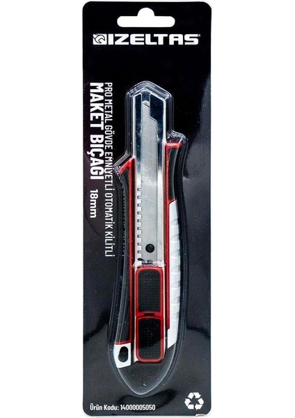 14000005049 Pro Metal Gövde Maket Bıçağı 18 mm