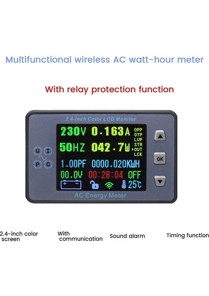 2 4 Inç Kablosuz Voltaj Ölçer Kiti AC100A Voltmetre Güneş Araç Pil Şarjı Coulometre Kapasite Güç Monitörü (Yurt Dışından) fırsatları