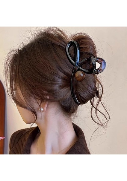 Kepçe Klipsi Büyük Saç Hacmi Büyük Saç Tokası Kadın Başın Arkası Köpekbalığı Klipsi Saç Tokası Yeni Disk Saç Kore Klipsi Şapkalar (Yurt Dışından)