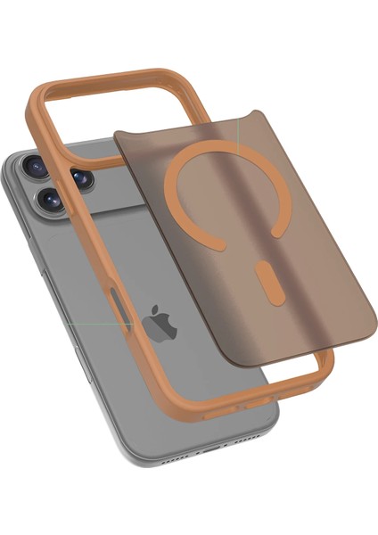 Apple iPhone 17 Pro Jota Magsafe Kapak - Çöl Titanyum