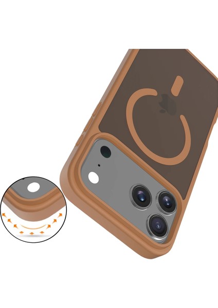 Apple iPhone 17 Pro Jota Magsafe Kapak - Çöl Titanyum