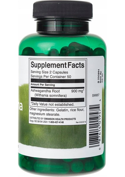 Ashw 450 Mg 100 Kapsül fiyatları