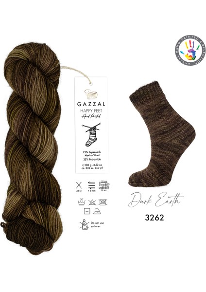 Happy Feet 100GR 330MT El Örgü Ipliği