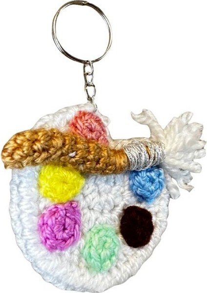 5477 El Yapımı Palet Temalı Örgü Anahtarlık modelleri