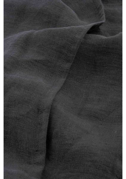 Lona Keten Düğmeli Kırlent Kılıfı 2'li 40x40 Gri