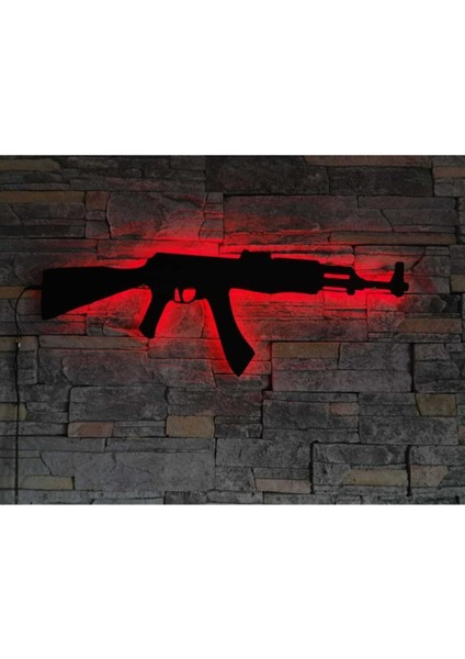 LED Işıklı Ahşap Keleşli Dekor Tablo, Çocuk Odası ve Ev Için Şık Hediye