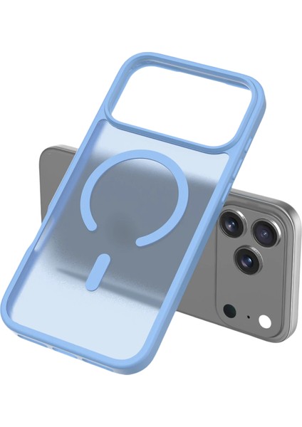 Apple iPhone 17 Pro Max Jota Magsafe Kapak - Açık Mavi