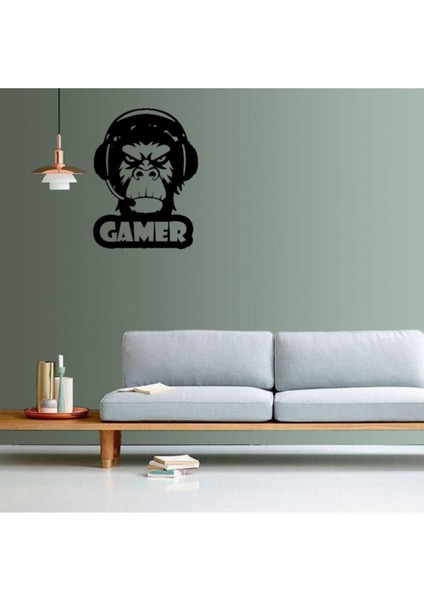 Ledli Gamer Maymun Ahşap Duvar Tablosu fiyatları