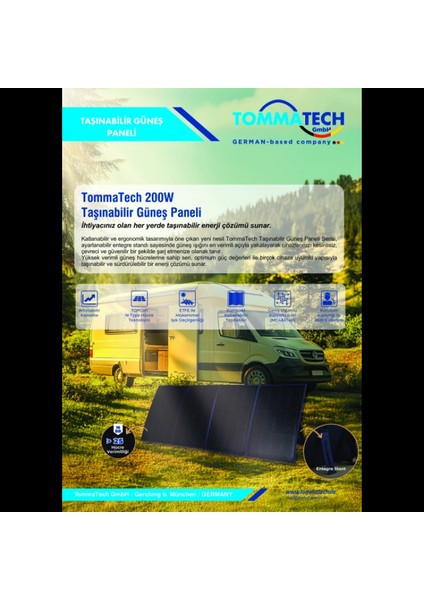200W Katlanabilir Güneş Paneli modelleri