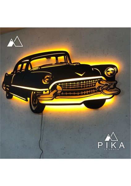 Belaır LED Işıklı Tablo - Ahşap Duvar Dekorasyonu modelleri