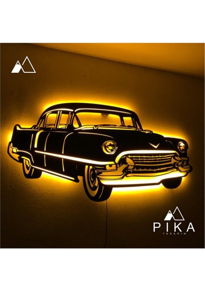 Belaır LED Işıklı Tablo - Ahşap Duvar Dekorasyonu fırsatları