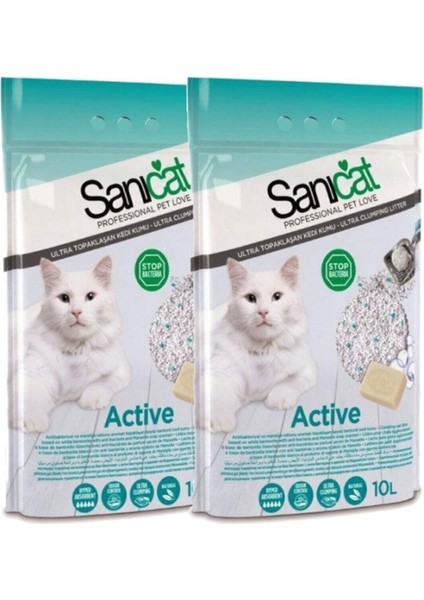Active Marsilya Sabunu Kokulu Kedi Kumu 10 Lt 2'li Set modelleri