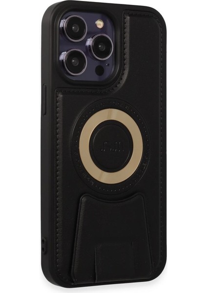 Apple iPhone 13 Pro Max Kılıf Merkür Magneticsafe Standlı Kapak - Siyah fiyatları