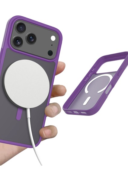 Apple iPhone 17 Pro Jota Magsafe Kapak - Derin Mor