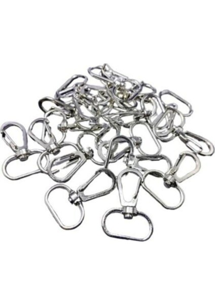 Makrome Kancalı Anahtarlık Halkası 2 cm (25 Adet)