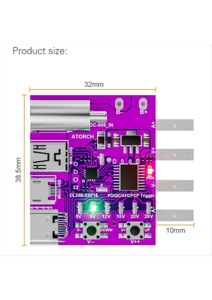 Type-C Pd3 1 Hızlı Şarj 4 Telli Test Kartı Voltaj Ölçer Aldatıcı 140W Şarj Cihazı DL24 Için Yaşlanma Aracı (Yurt Dışından) modelleri