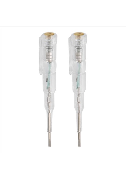 2pcs 24-250V Elektrikçi Devre Test Cihazı Kalemi Duyarlı Elektrik Test Cihazı Kalemi LED Göstergesi Işık Su Geçirmez (Yurt Dışından)