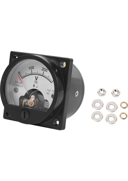 3x Ac 0-300V Yuvarlak Analog Arama Paneli Metre Voltmetre Gösterge Siyah (Yurt Dışından) fiyatları