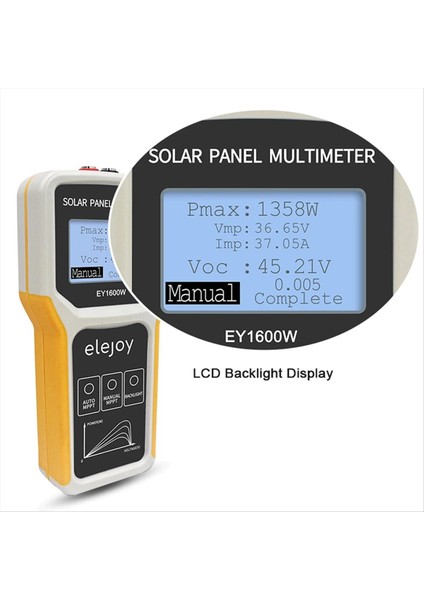 Elejoy EL400B Fotovoltaik Panel Multimetre Güneş Paneli Mppt Test Cihaz Voltaj Akım Güç Test Ölçer Multi Metre (Yurt Dışından)