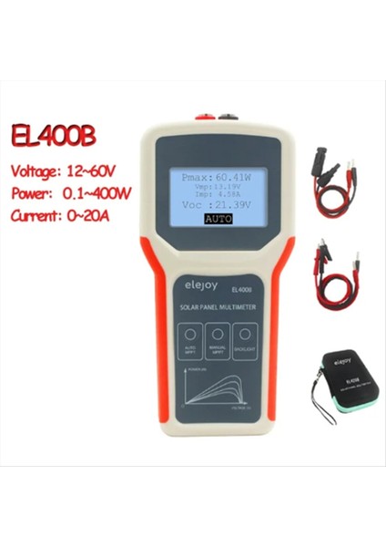 Elejoy EL400B Fotovoltaik Panel Multimetre Güneş Paneli Mppt Test Cihaz Voltaj Akım Güç Test Ölçer Multi Metre (Yurt Dışından) fırsatları