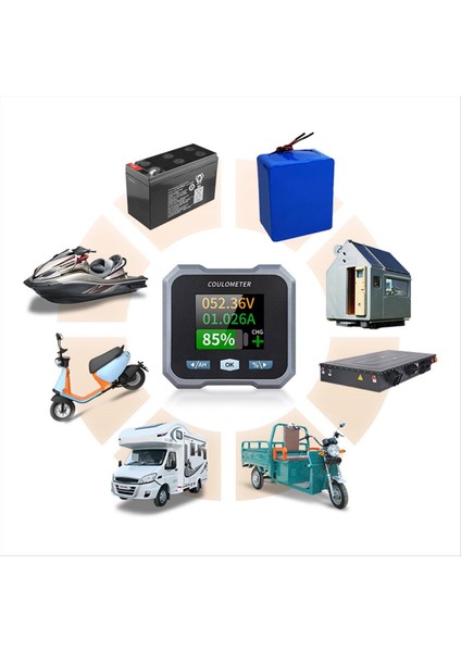 BL110F Coulometre Akü Ölçer DC10-100V 0-100A Elektrikli Quadricycycle Için Su Geçirmez Pil Ölçer ve Voltmetre C (Yurt Dışından) modelleri