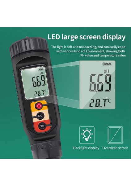 Dijital Gıda Ph Metre 0 00-14 00 Ph Sıcaklık Test Cihazı Hamur Toprak Ph Detektörü Meat Peynir Ekmeği Analizör Ölçer (Yurt Dışından) modelleri