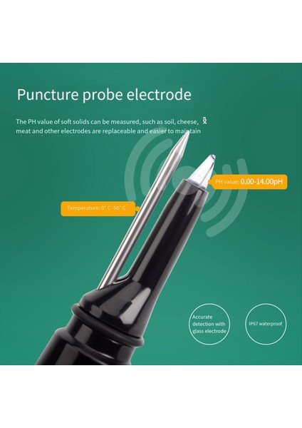 Dijital Gıda Ph Metre 0 00-14 00 Ph Sıcaklık Test Cihazı Hamur Toprak Ph Detektörü Meat Peynir Ekmeği Analizör Ölçer (Yurt Dışından) indirimleri