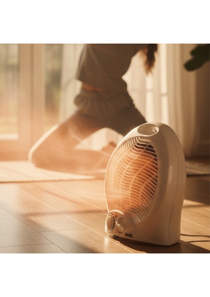 AS300B 2000W Fanlı Isıtıcı, Devrilme Emniyetli, Termostatlı, 3 Kademe Ayarlanabilir Fanlı fırsatları