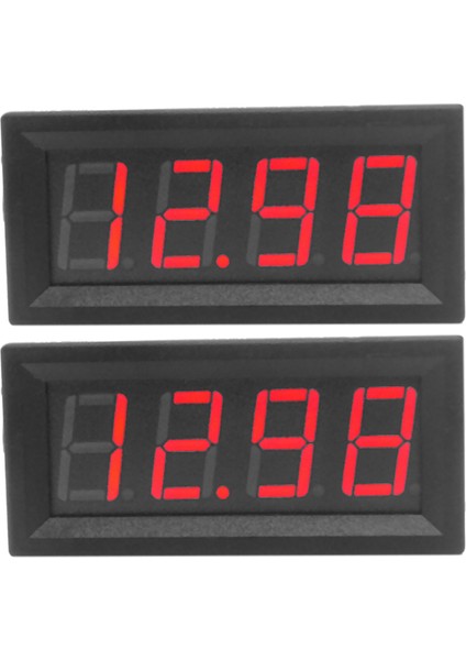 2x 0 56 Inç Mini Dijital LED Ekran 4 Bit 0-100V Voltmetre Panel Volt Voltaj Ölçer Test Cihazı (Yurt Dışından)