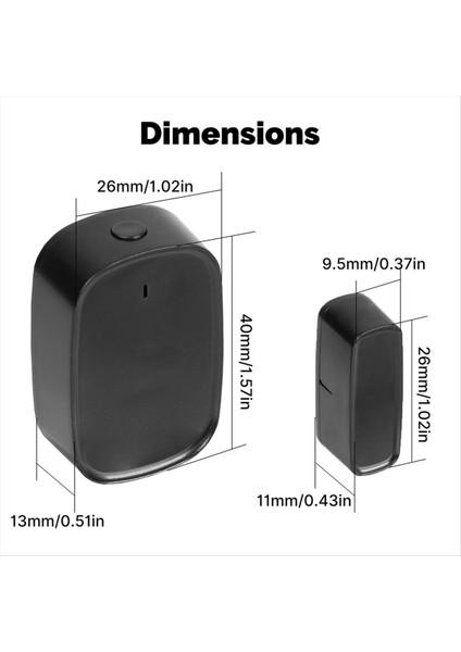 Tuya Zigbee 3 0 Pencere Kapı Kapısı Dedektörü Alexa Google Ev Siyah Için Akıllı Yaşam Uygulaması Üzerinden Kontrol Edilir (Yurt Dışından) indirimleri