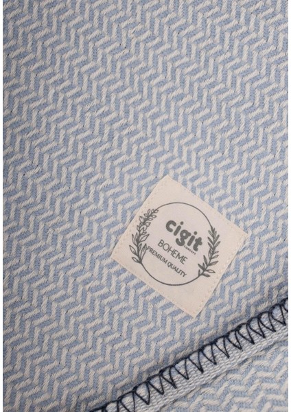 Çoban Dikişli Battaniye 93X100 cm (+/- 3 cm ) Mavi modelleri