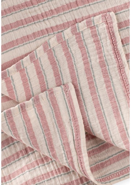 Naturel Battaniye 90X100CM Gül Kurusu Çizgili modelleri