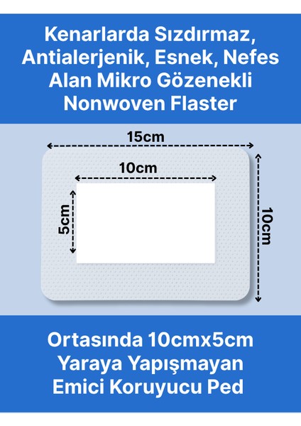 Steril Şeffaf Yara Pedi, 4 Kutu Kombo Paket,poliüretan Yara Örtüsü, Steril Tekli Paketlerde 100 Adet indirimleri
