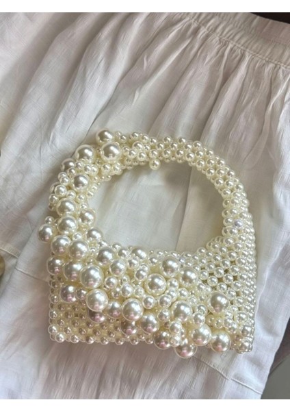 Özel Tasarım Şık Inci Çanta, Incili El Çantası fırsatları