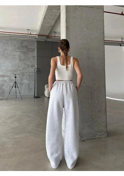 3 Iplik Şardonlu Oversize Eşofman Gri modelleri