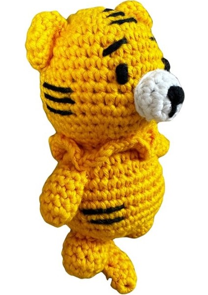 El Örgüsü Amigurumi Oyuncak Kaplan - 11 cm / 7 cm fırsatları