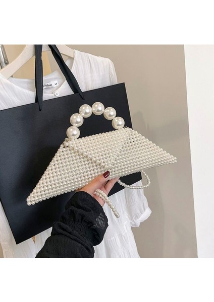 Özel Tasarım Şık Inci Çanta El ve Kol Çantası
