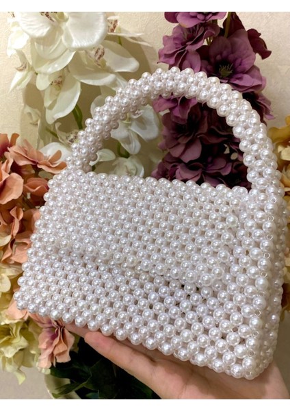 Orta Boy Inci Boncuklu El Çantası modelleri