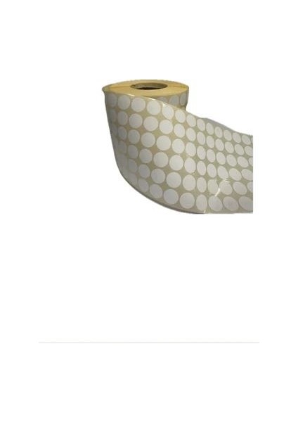 Tt Marketing Nokta Kuşe Etiket 15MM Beyaz (1 Rulo : 20,000 Adet)