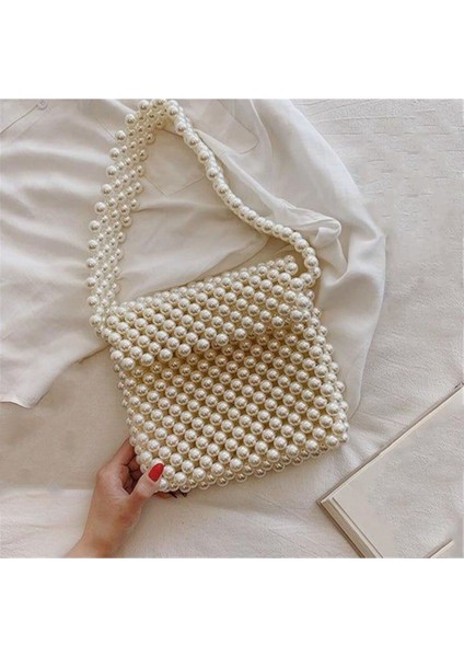 Büyük Inci Boncuklu Kol Çantası modelleri