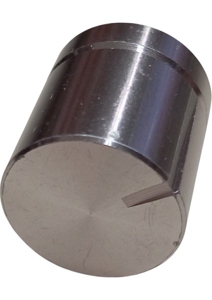 10 Adet Alüminyum Ses Kontrol Gümüş Pot Başlığı 20X22MM 6mm D Tip Mile Uygun modelleri