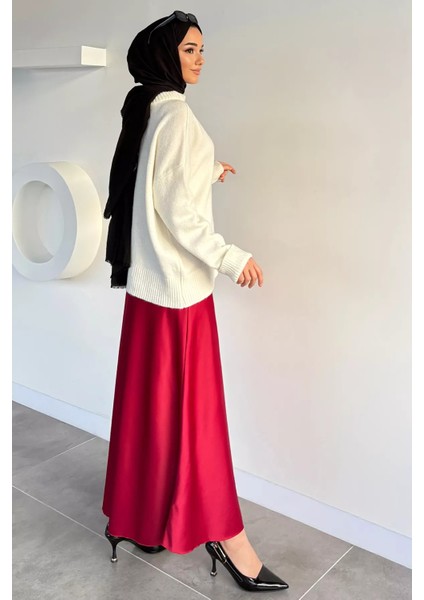 Bel Lastikli Saten Tesettür Etek P-00019680 fırsatları