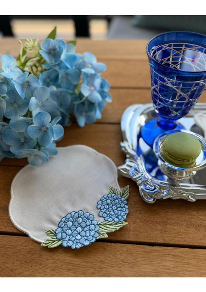 Ortanca Mavi Fincan Altı 2'li modelleri