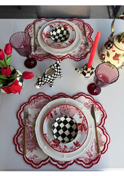 French Model Kırmızı Amerikan Servis 1 Adet modelleri