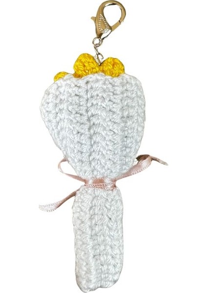 7906 El Yapımı Ayçiçeği Temalı Örgü Mini Anahtarlık modelleri