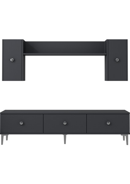 1332TV180-1CT Tv Ünitesi , Tv Sehpası ANTRASİT-GÜMÜŞ fiyatları
