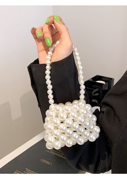 Büyük Incili Mini El Çantası