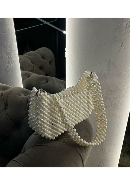 Parlak Şık Inci Çanta