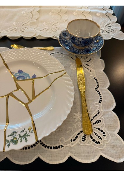 Silk Cocoon Beyaz Iş Amerikan Servis 6 Kişilik modelleri